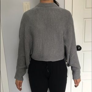 Grey knit sweater